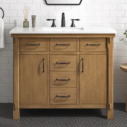 42” Almond Bath Vanity
