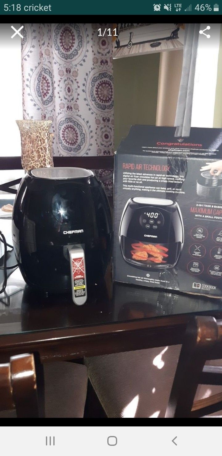 Air fryer Chefman XL 3.5L digital