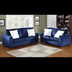 New Sofa + Loveseat Nailheads 