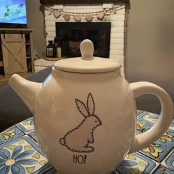 Rae Dunn Easter Hop Bunny Tea Pot 