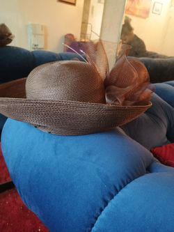 Brown church hat