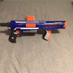 NERF Rampage N-Strike Elite Toy Blaster with 25 Dart Drum Slam Fire for Kids