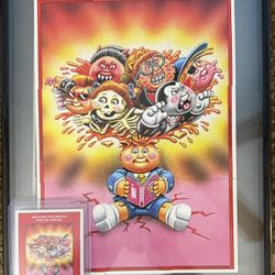 Garbage Pail Kids complete puzzle back sets Framed! $25 each