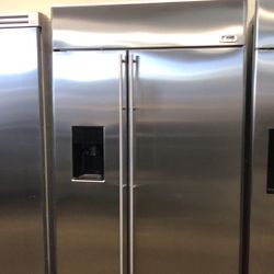 Ge Monogram 48” Stainless Steel Side By Side Refrigerator 