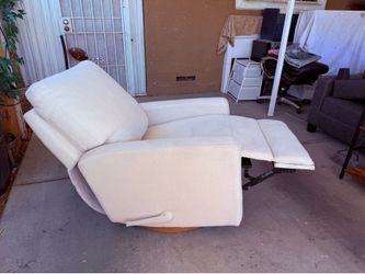 Cream color 360 Swivel recliner Chair
