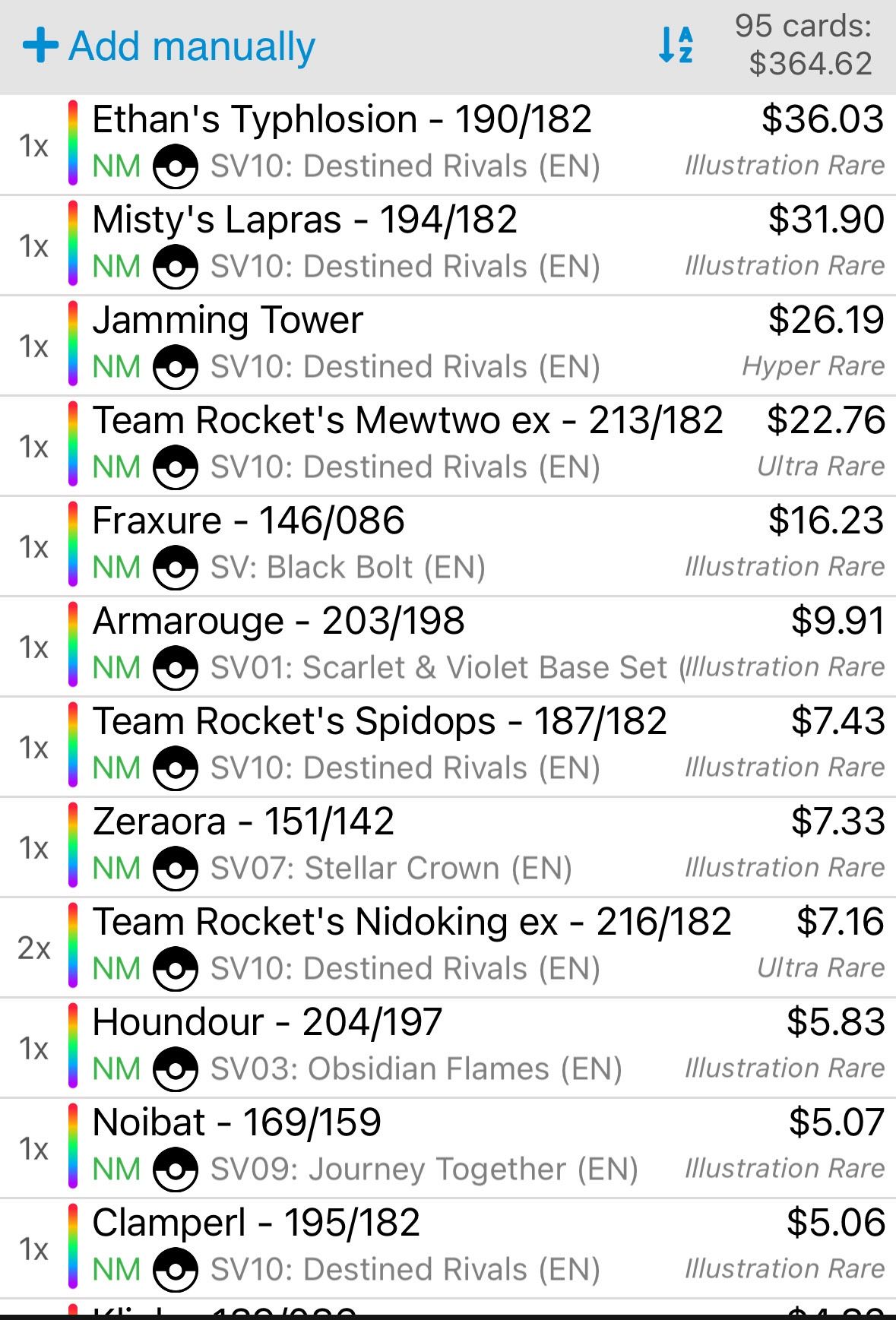 Pokemon Lot 69% Tcg Value