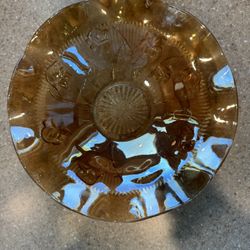 3 Vintage Carnival “Marigold” Glass Bowls $15 Each