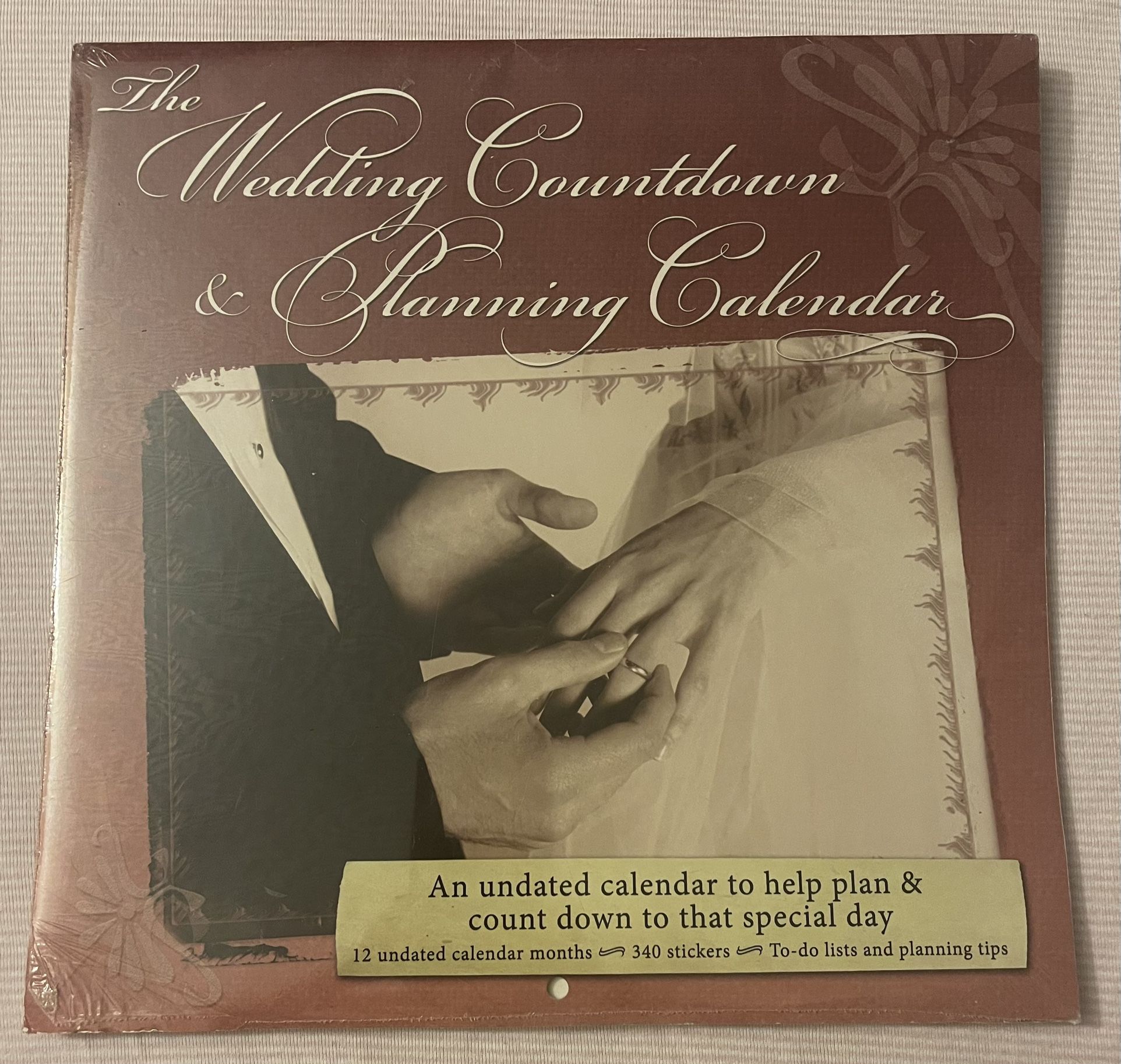 The Wedding Countdown & Planning Calendar Undated New
