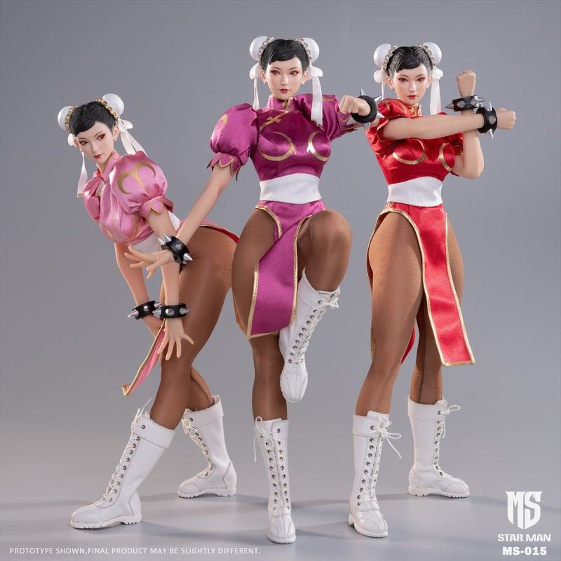 StarMan 1/6 MS-015B Female Street Fighter Chun-li Pink Version