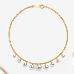 18k Gold Akoya Pearls Bracelet