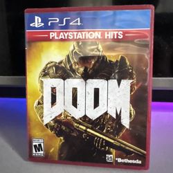 Doom (Sony PlayStation 4, PS4, 2016) Complete, and tested.
