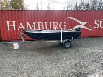 12ft Gregor welded with ez loader trailer