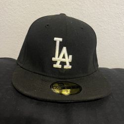 Black Dodger Hat Fitted
