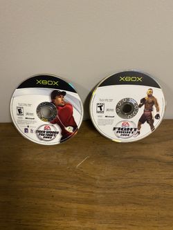 XBox Tiger Woods PGA Tour 2003 rated E. &. Fight Night 2004 rated T. 