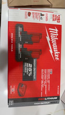MILWAUKEE M12 REDLITHIUM HIGH OUTPUT XC5.0 STARTER KIT