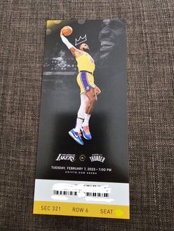 Lakers Commemorative Lebron James ALL TIME NBA SCORING RECORD TICKET STUB $175