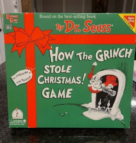 Dr. Seuss How The Grinch Stole Christmas Board Game 2000