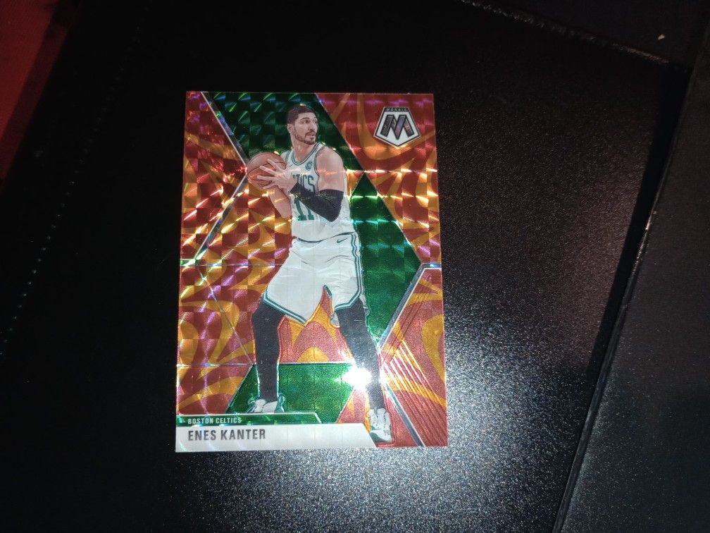 2019-20 Panini Mosaic Enes Kanter Orange Reactive Prizm #139