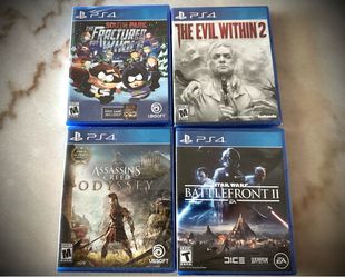 4 New Ps4 Game Bundle All Factory Sealed