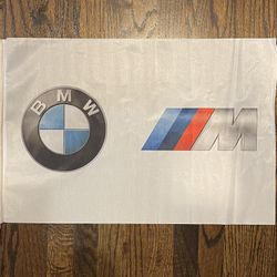 Authentic BMW M Power Motorsport Logo Flag (Broken Stick)