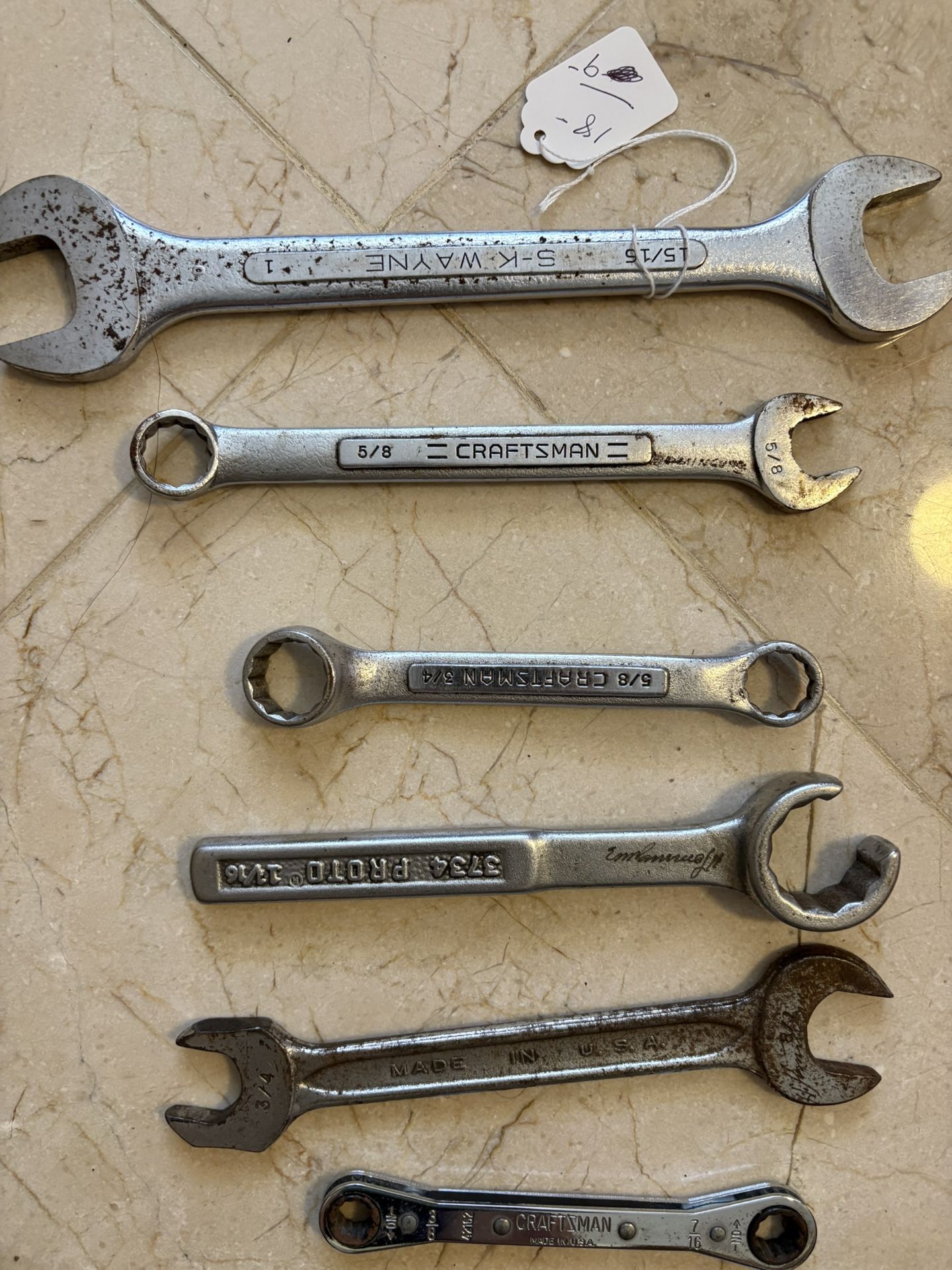 Wrenches Made In USA Craftsman, Proto, SK And More Only $9.00 Each