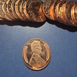 Collectible Coins Abe Lincoln Design Rounds