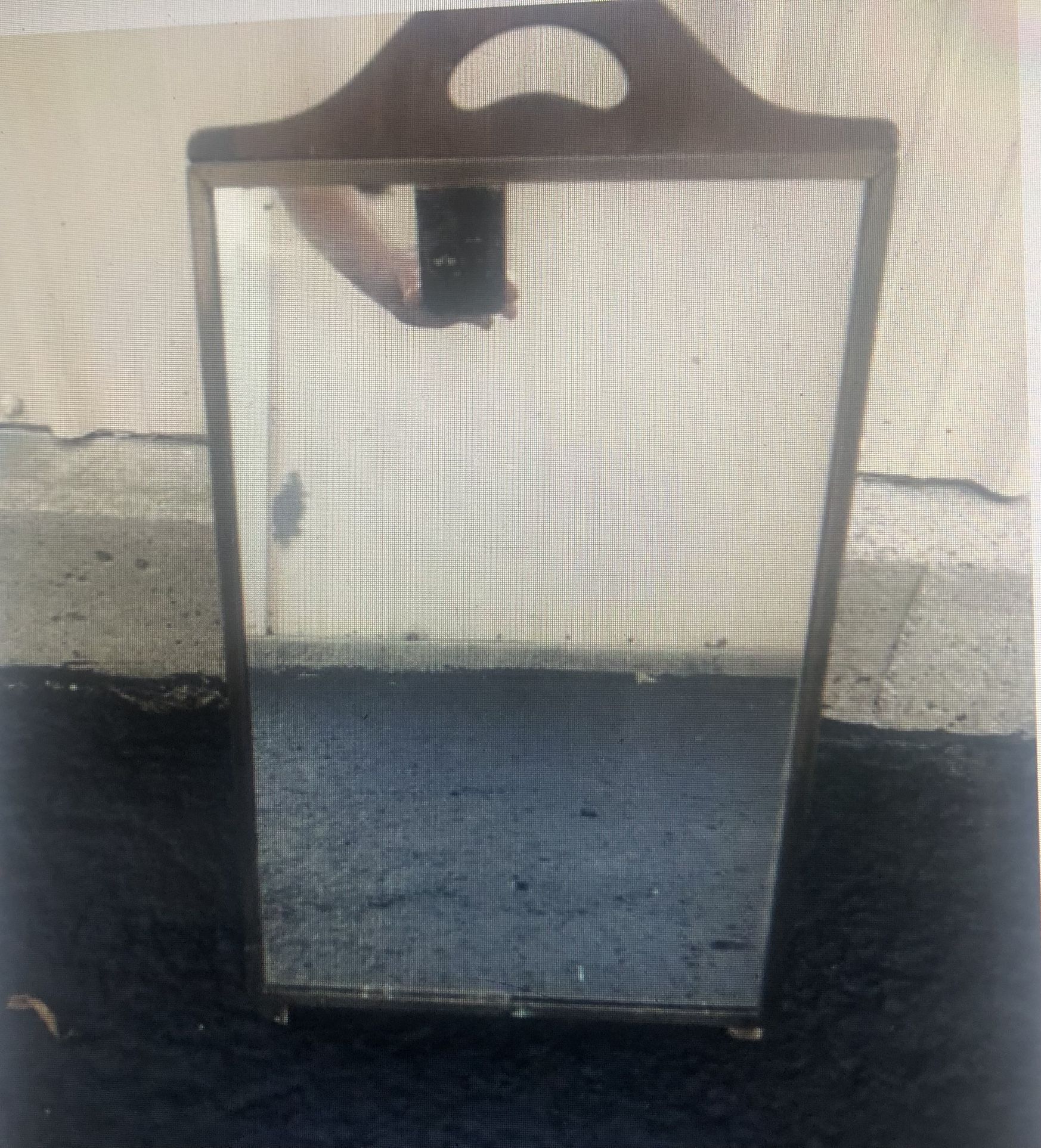 Antique Shoe Store Floor Mirror 