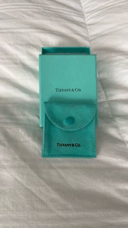 Tiffany & Co Box & Blue Square Snap Suede Pouch