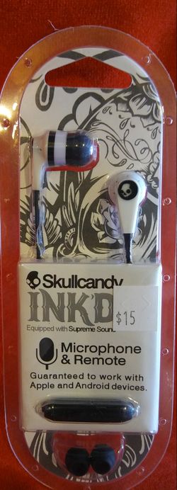 Skullcandy Samsung JVC iPhone earbuds headphones ear bud many different types of available