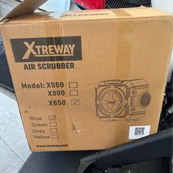 Gently used negative air scrubber with 25’ hose.