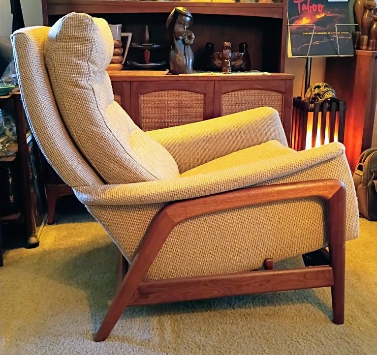Mid Century Modern Vintage Lounge Chair Armchair by Folke Ohlsson for Dux