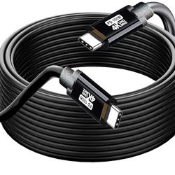 USB C to USB C Cable 30FT,100W 4K60HZ USB C GEN2x2(Data usb2.0),USB C Video Output From USB3.2/ USB4.0 Fast Charging & Sync for Xreal MacBook Pro iPad