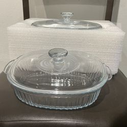 M MCIRCO 4-Piece Glass Casserole Baking Dish, Set of 2