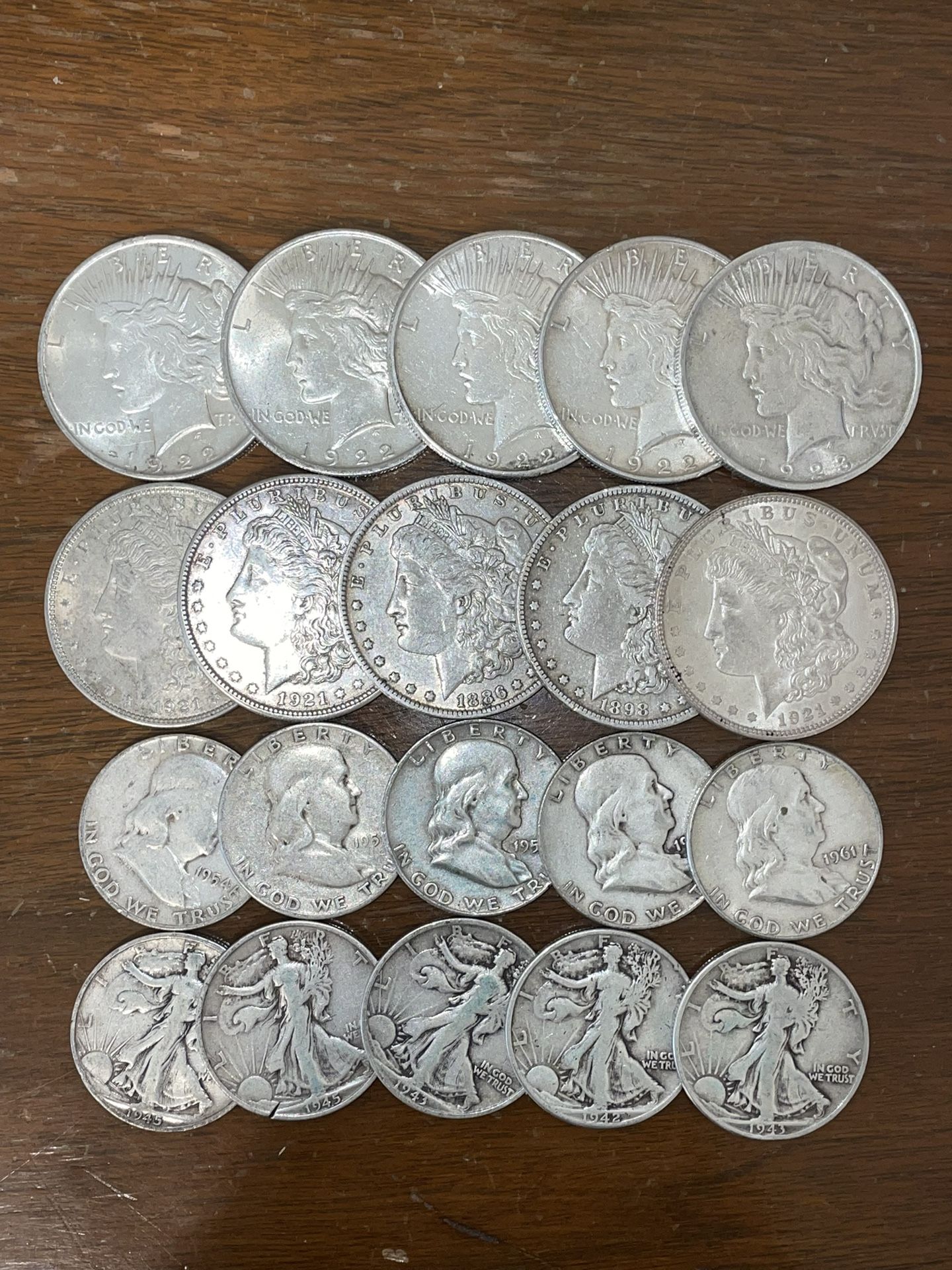 Silver Dollars & 90% Silver (Dimes, Quarters, Halves)