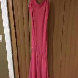 Watermelon pink evening gown bran new