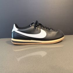 Nike Cortez Leather Sneakers Shoes Black/Gum Brown DM4044-002 US Mens Size 10