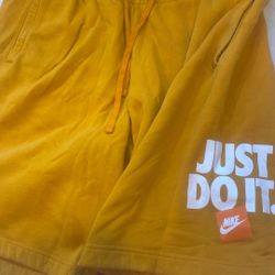 Mustard Yellow Nike Shorts 
