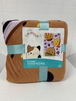 Snuggle Throw Warm Blanket Squishmallow NEW, Cobija Para Niños