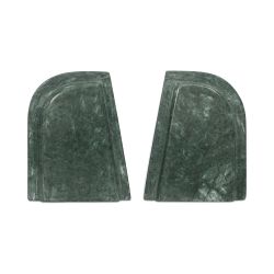 Zane Green Marble Bookends (Set of 2)