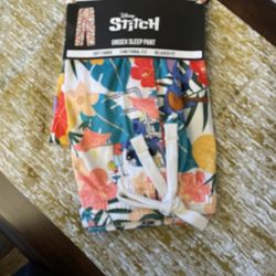 Disney Lilo & Stitch Tropical Plants Allover Print Sleep Pants SZ 2X, L, M