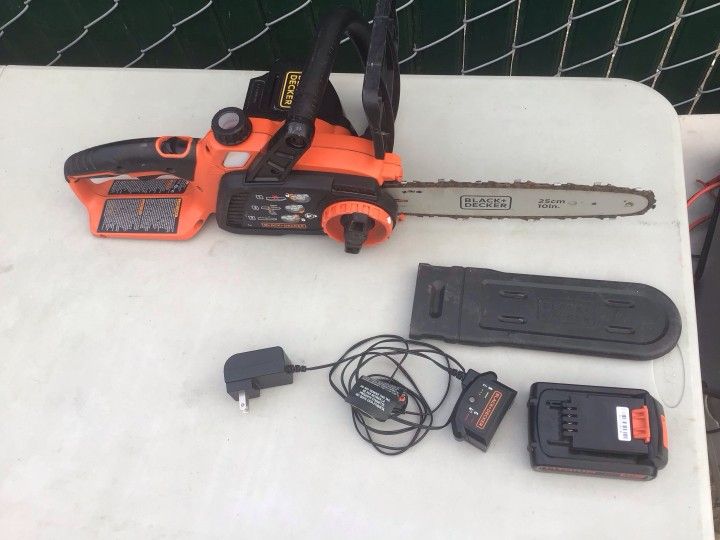Black And Decker Battery Chainsaw