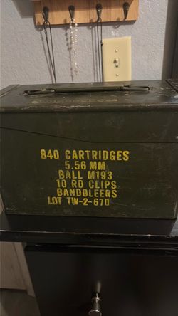 Vintage Military Ammo Box