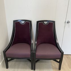 Vintage Martha Stewart Dining Chairs – Set of 4 (Purple)