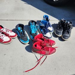 5 Pairs Of Jordan's Size 10.5 Air Jordans