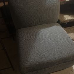 2 Low Cushion Couch Chairs 