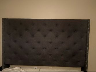 King and queen size headboard,  bed frame