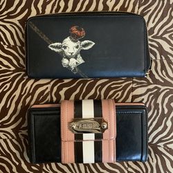 2 Gwen Stefani Lamb Collection Wallets