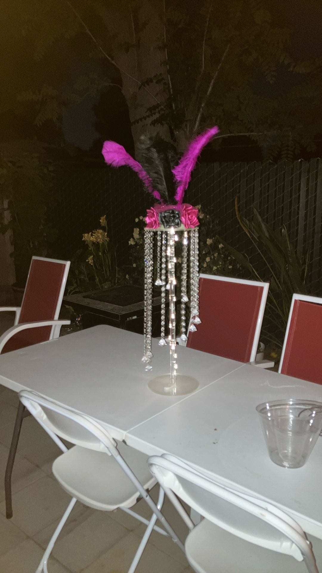 Beautiful Crystal Tower With Lights 