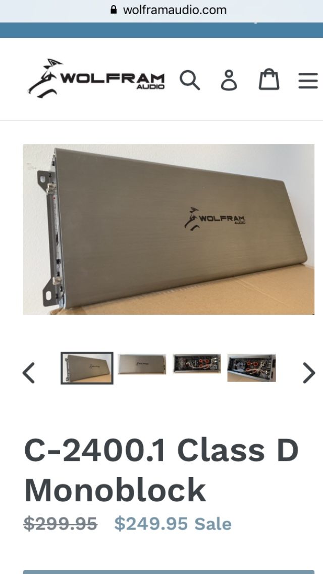 Wolfram Audio C-2400.1 Amp