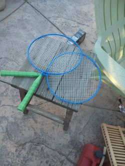Badminton S Rackets With Pucks$10